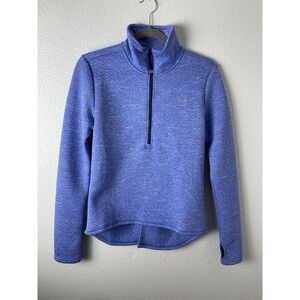 PUMA Quarter Zip Long Sleeve Warm Cell Shirt Purple Size Small S Women's
